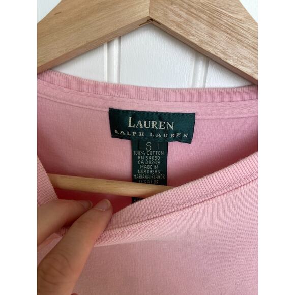 Lauren Ralph Lauren Shirt Bundle Womens S Pink/Black Short Sleeve / tank top - Picture 3 of 8